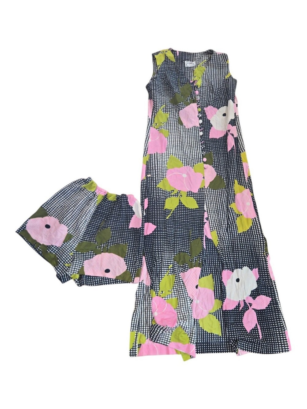 Vintage George Gerring Dress And Short Set